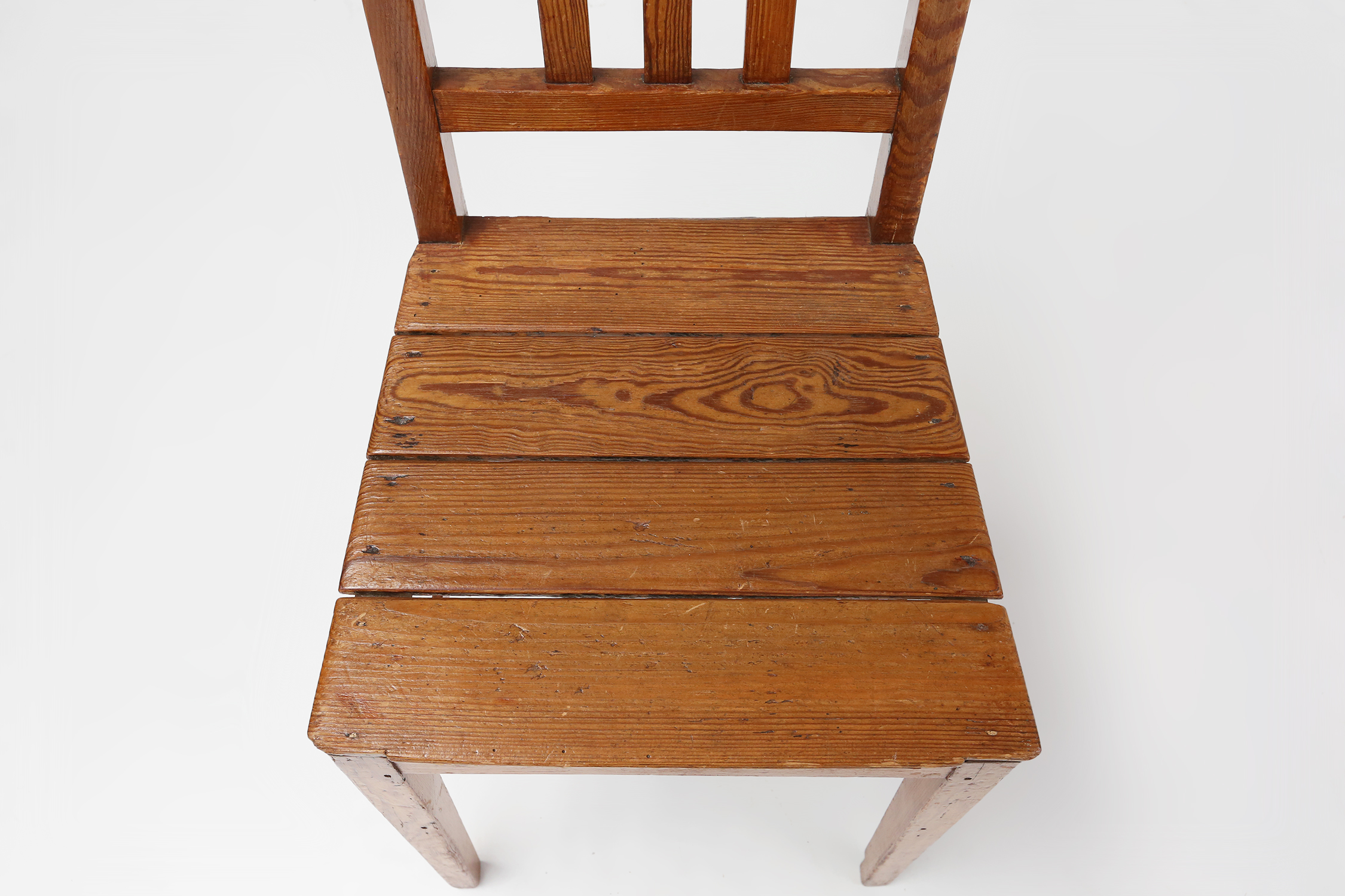 Wooden geometric chair in Jean Prouve style, France ca. 1940thumbnail